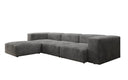 Designer hoekbank Snug in Ribstof