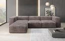 Designer hoekbank Snug in Ribstof