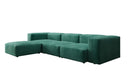 Designer hoekbank Snug in Fluweel