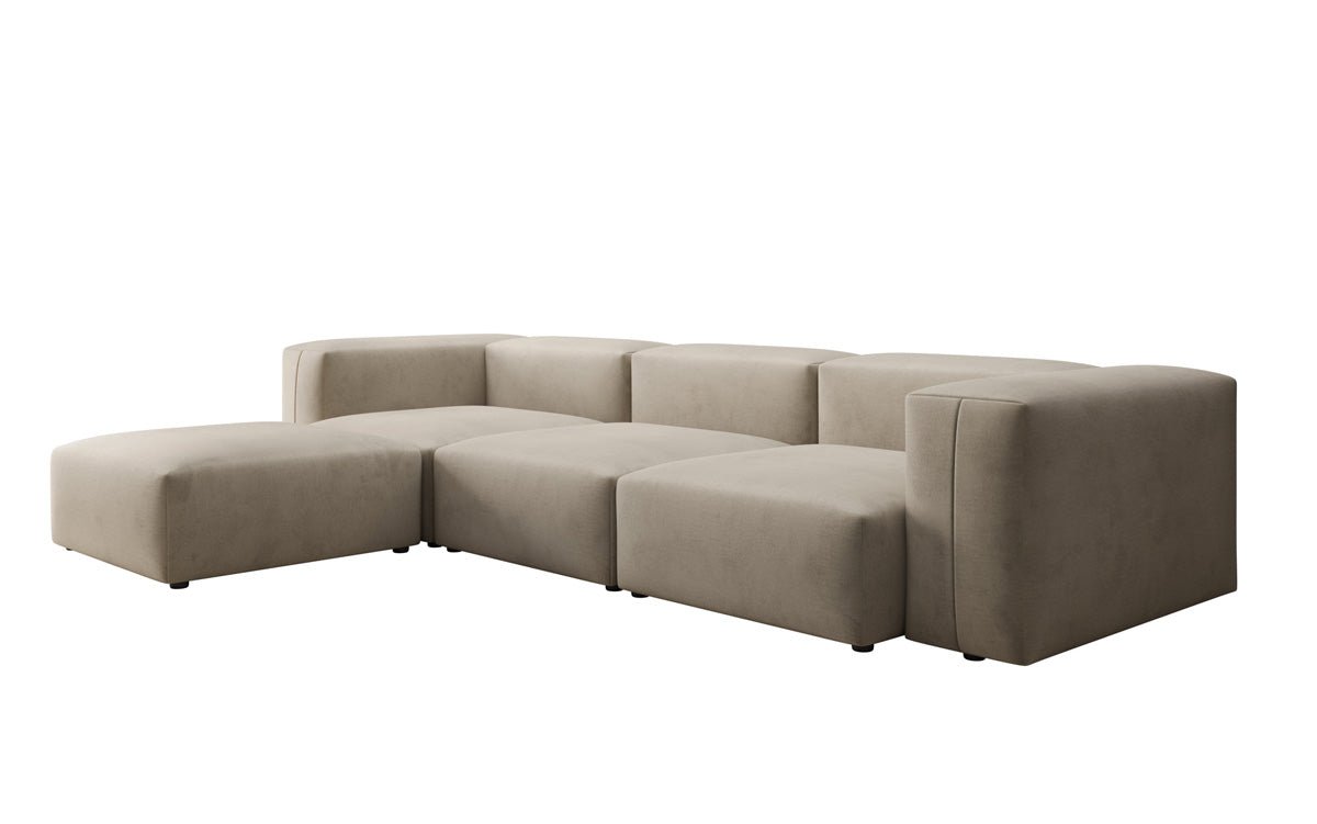Ontwerper L-bank Snug in Fluweel