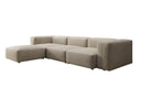 Designer hoekbank Snug in Fluweel