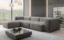 Designer hoekbank Snug in Fluweel