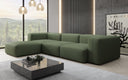 Designer-hoekbank Snug in Stof