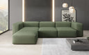 Designer-hoekbank Snug in Stof
