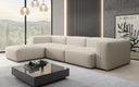 Designer-hoekbank Snug in Stof