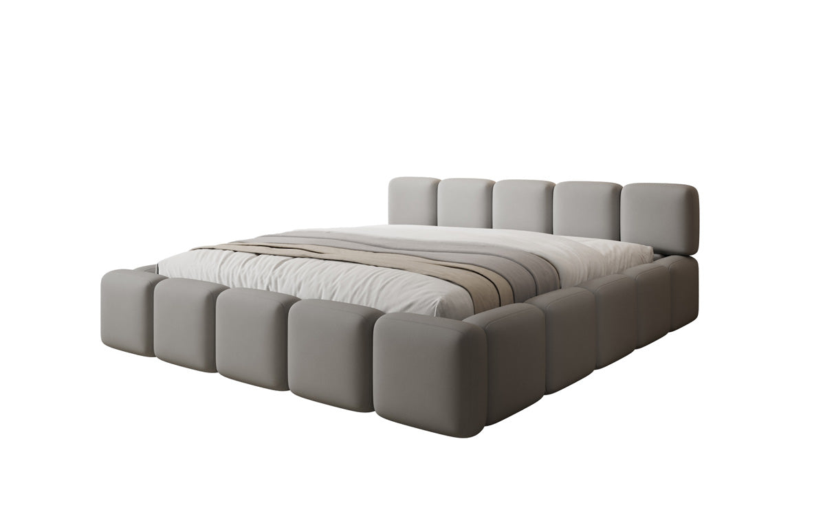 Designer gestoffeerd bed Giulia Stof met opbergruimte
