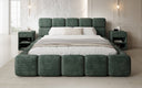 Designer gestoffeerd bed Matilda Ribstof met opbergruimte