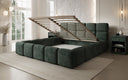 Designer gestoffeerd bed Matilda Ribstof met opbergruimte