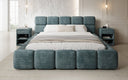 Designer gestoffeerd bed Matilda Ribstof met opbergruimte