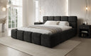 Designer gestoffeerd bed Matilda Ribstof met opbergruimte