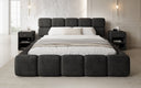 Designer gestoffeerd bed Matilda Ribstof met opbergruimte