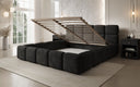 Designer gestoffeerd bed Matilda Ribstof met opbergruimte