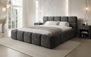 Designer gestoffeerd bed Matilda Ribstof met opbergruimte