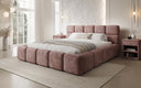 Designer gestoffeerd bed Matilda Ribstof met opbergruimte