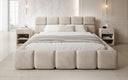 Designer gestoffeerd bed Matilda Fluweel met opbergruimte