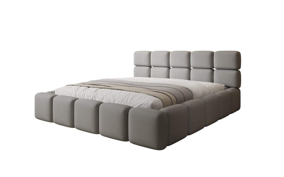 Designer gestoffeerd bed Matilda Stof met opbergruimte
