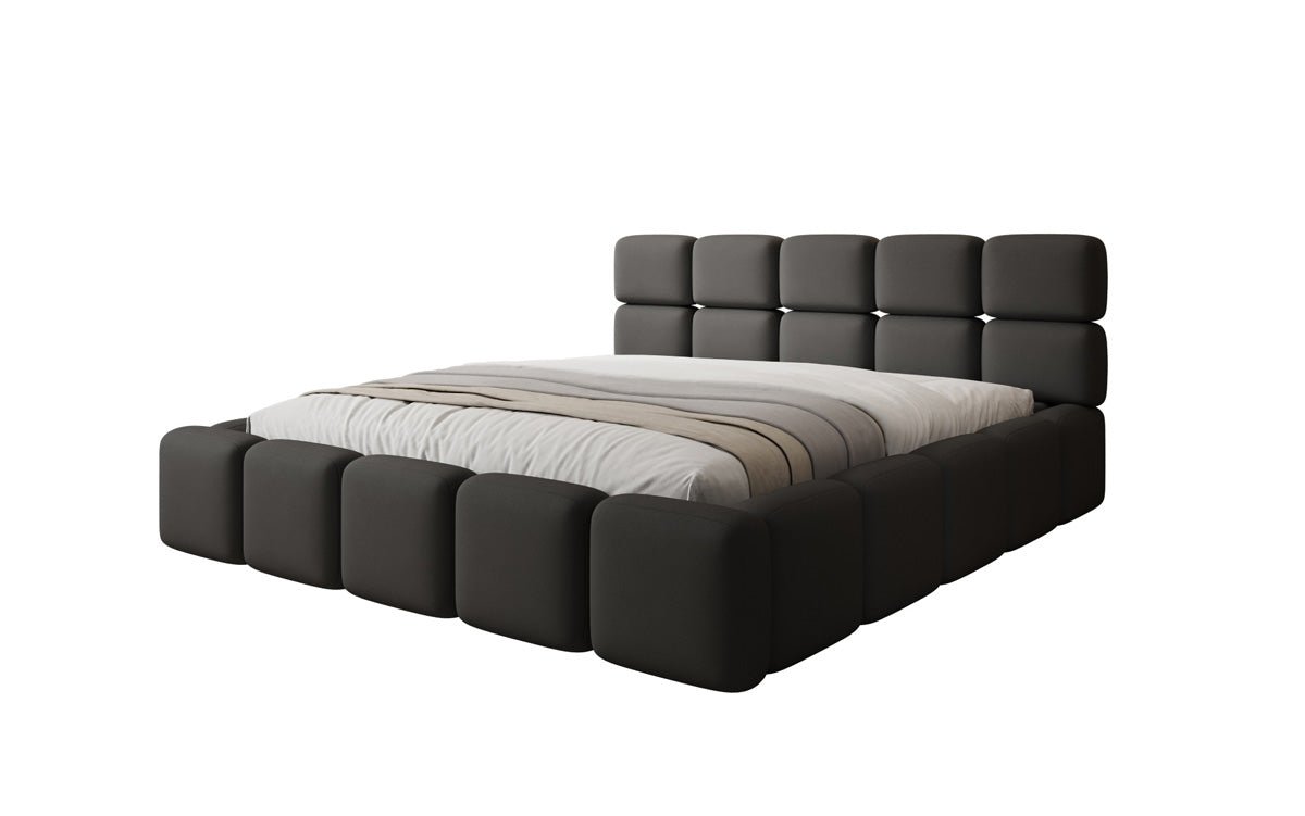 Designer gestoffeerd bed Matilda Stof met opbergruimte