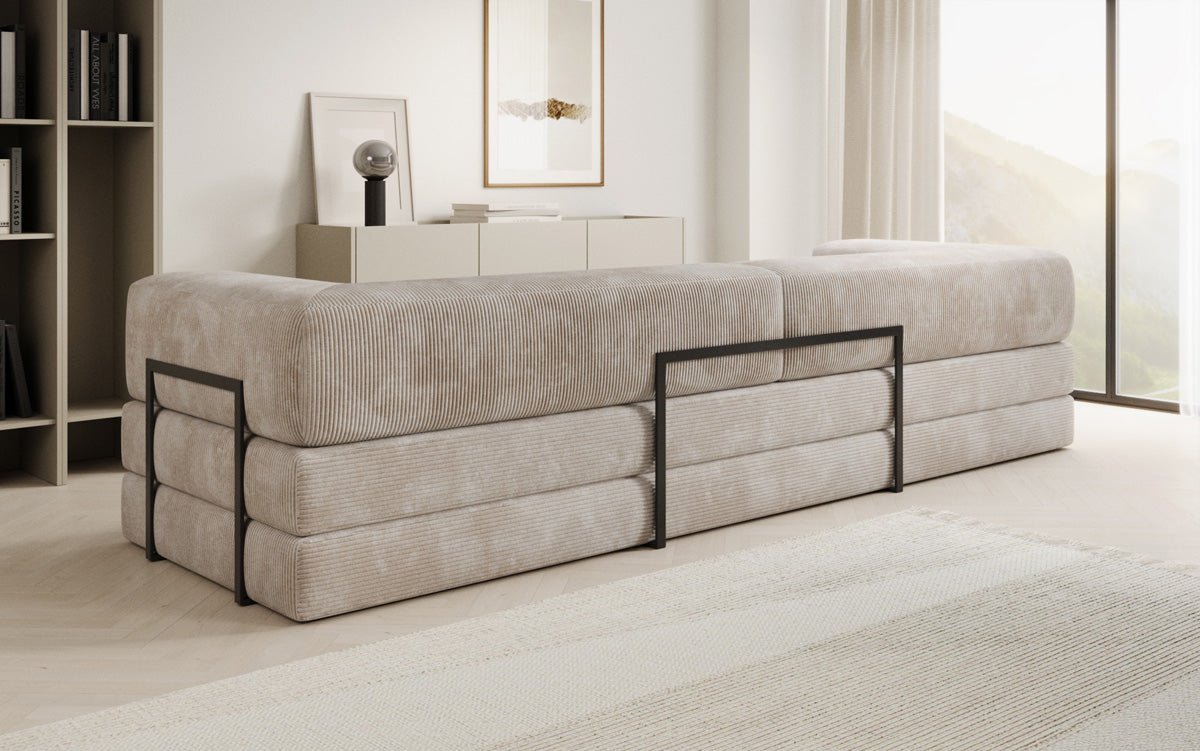 Designer Sofa Lazy 3-zits XXL in Corduroy