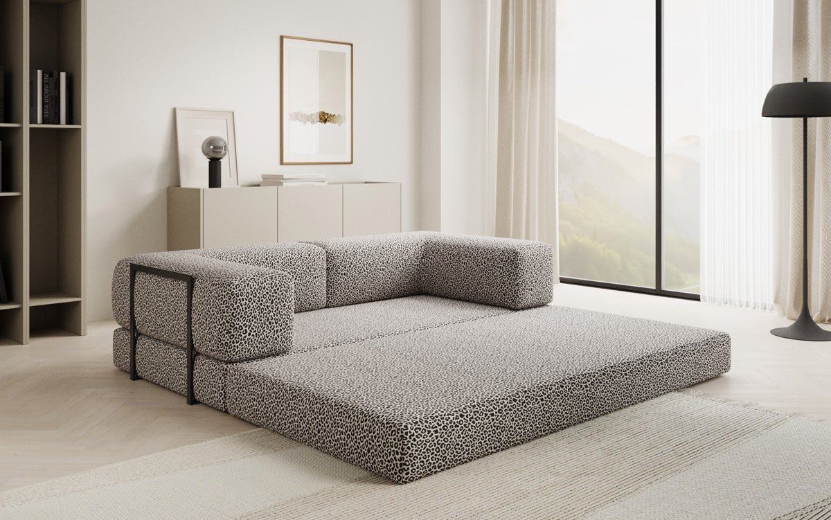 Designer Sofa Lazy 3 Sitzer im Wildmuster