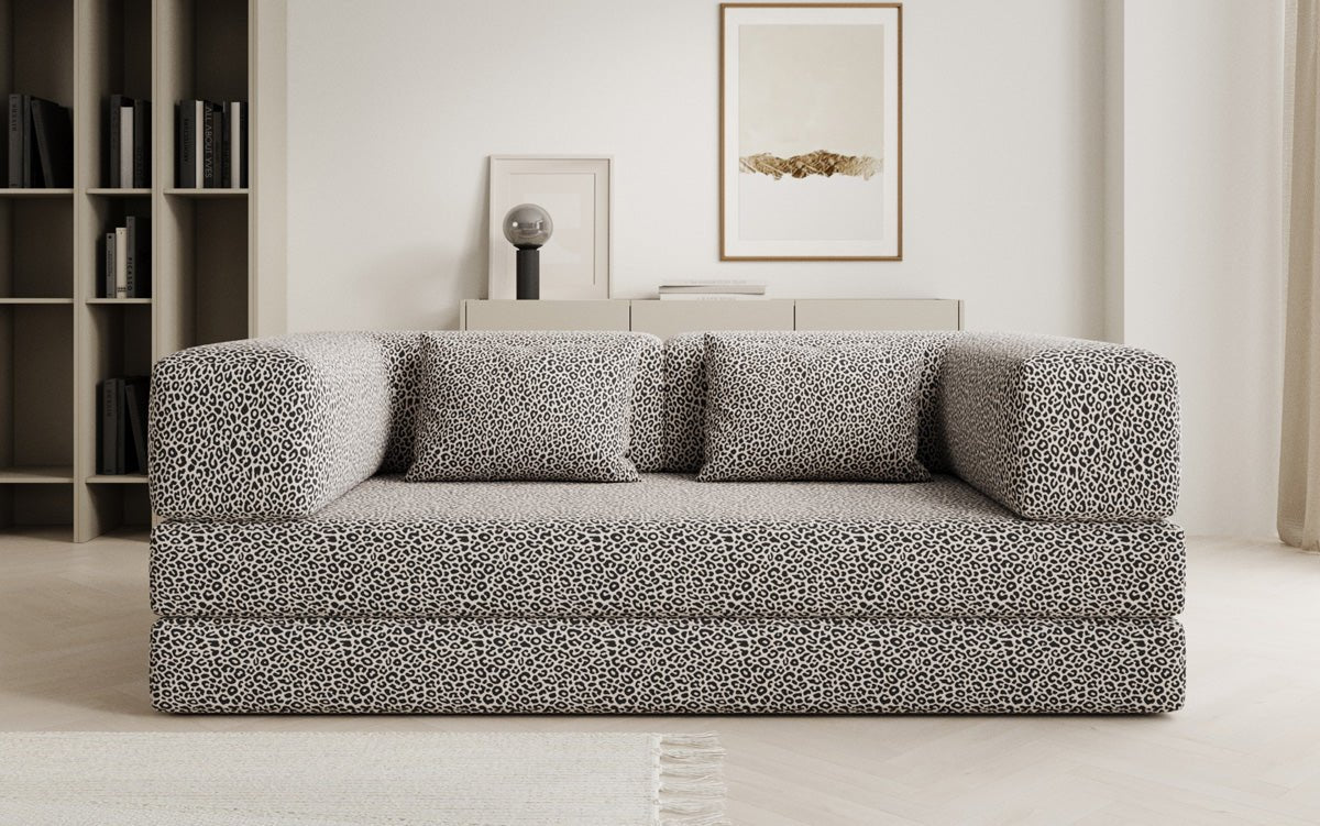 Designer Sofa Lazy 3 Sitzer im Wildmuster