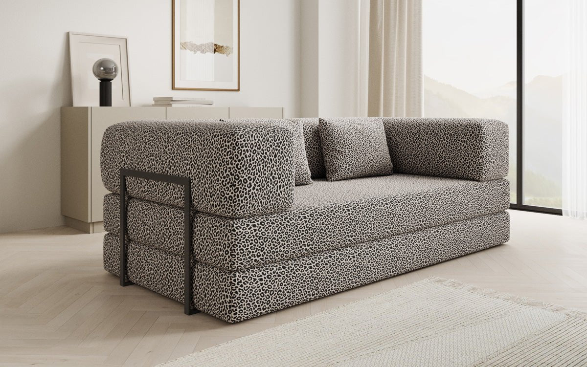 Designer Sofa Lazy 3 Sitzer im Wildmuster