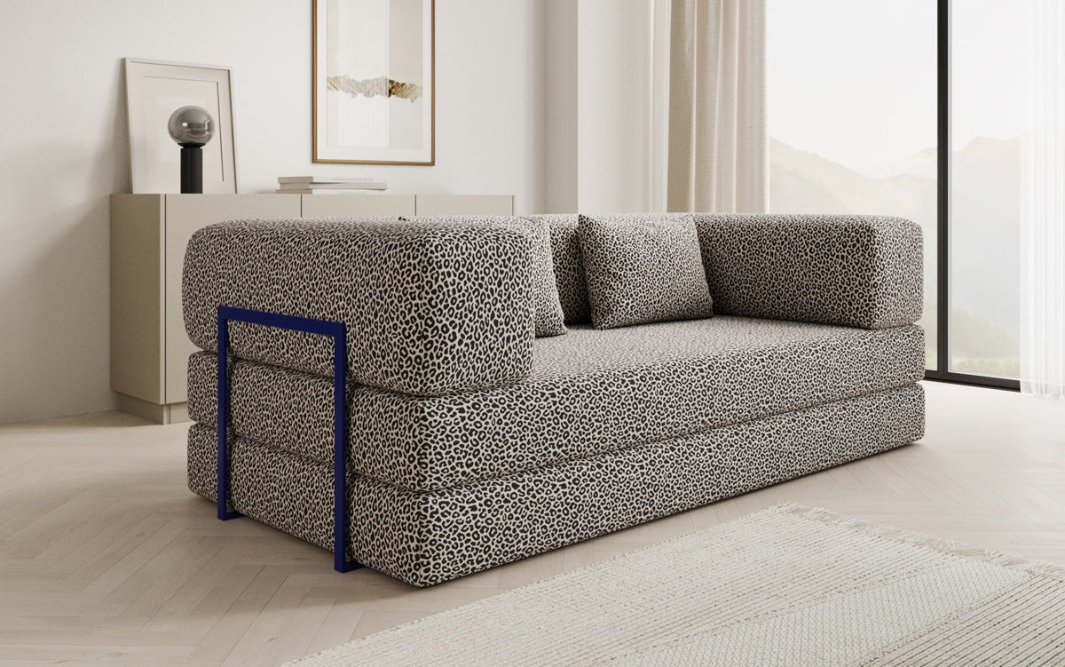 Designer Sofa Lazy 3 Sitzer im Wildmuster