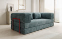 Designer Sofa Lazy 3 Sitzer in Cord