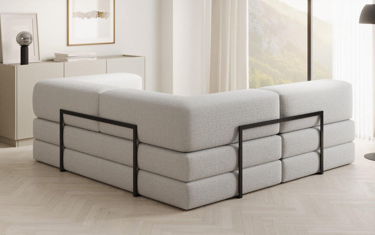 Designerbank Lazy L Mini in Bouclé