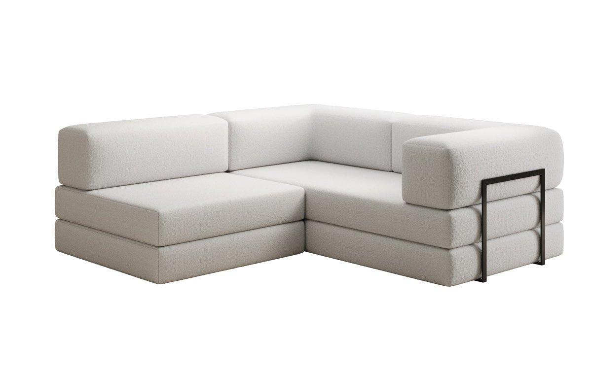 Designerbank Lazy L Mini in Bouclé