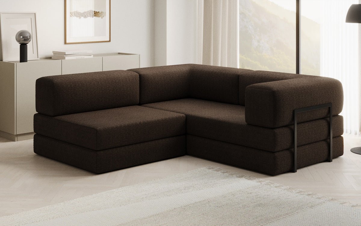 Designerbank Lazy L Mini in Bouclé