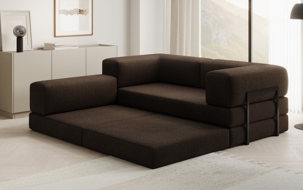 Designerbank Lazy L Mini in Bouclé