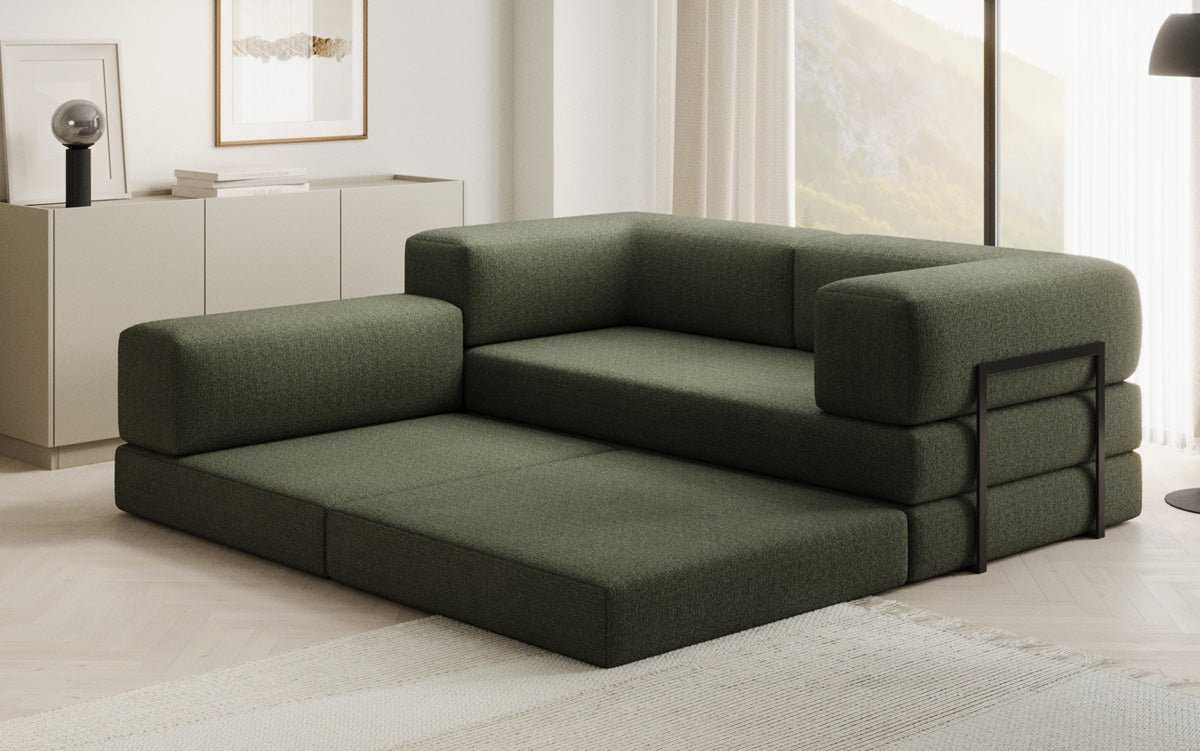 Designerbank Lazy L Mini in Bouclé