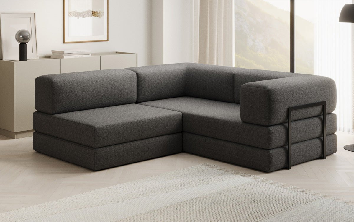 Designerbank Lazy L Mini in Bouclé