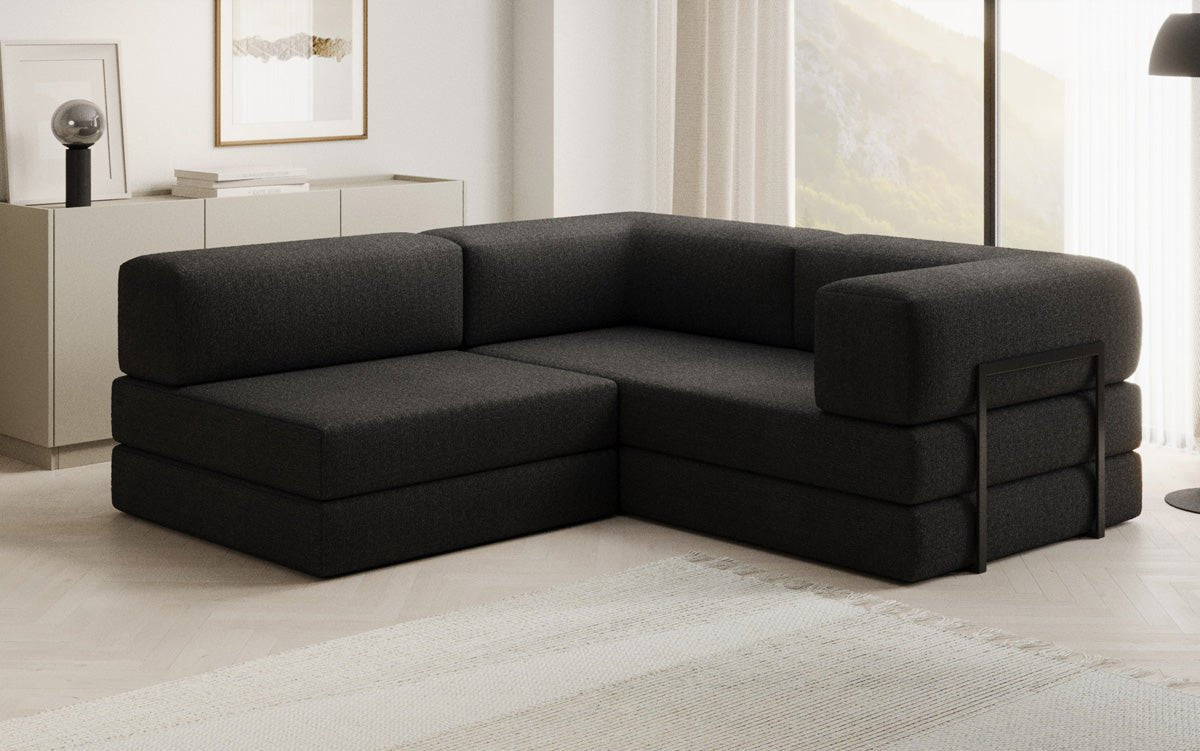 Designerbank Lazy L Mini in Bouclé