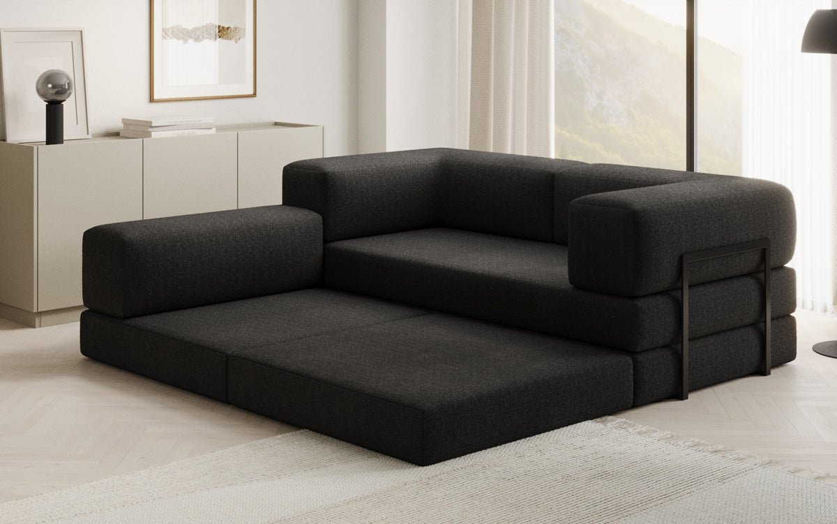 Designerbank Lazy L Mini in Bouclé