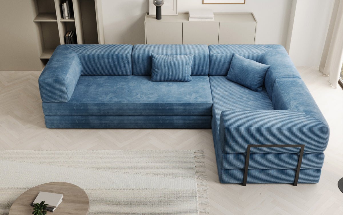 Designer Sofa Lazy L gesloten in Cord