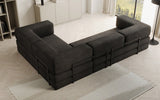 Designer Sofa Lazy L geschlossen in Samt