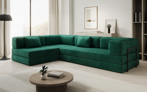 Design-hoekbank Lazy in Fluweel