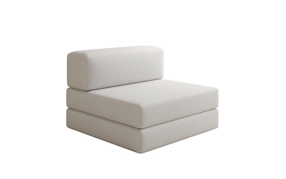 Designerbank Middenmodule Lazy in Bouclé