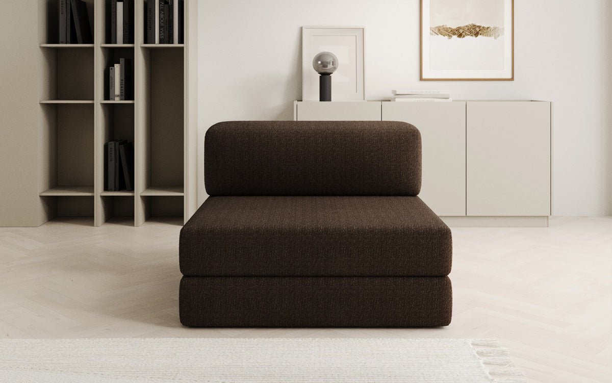 Designerbank Middenmodule Lazy in Bouclé