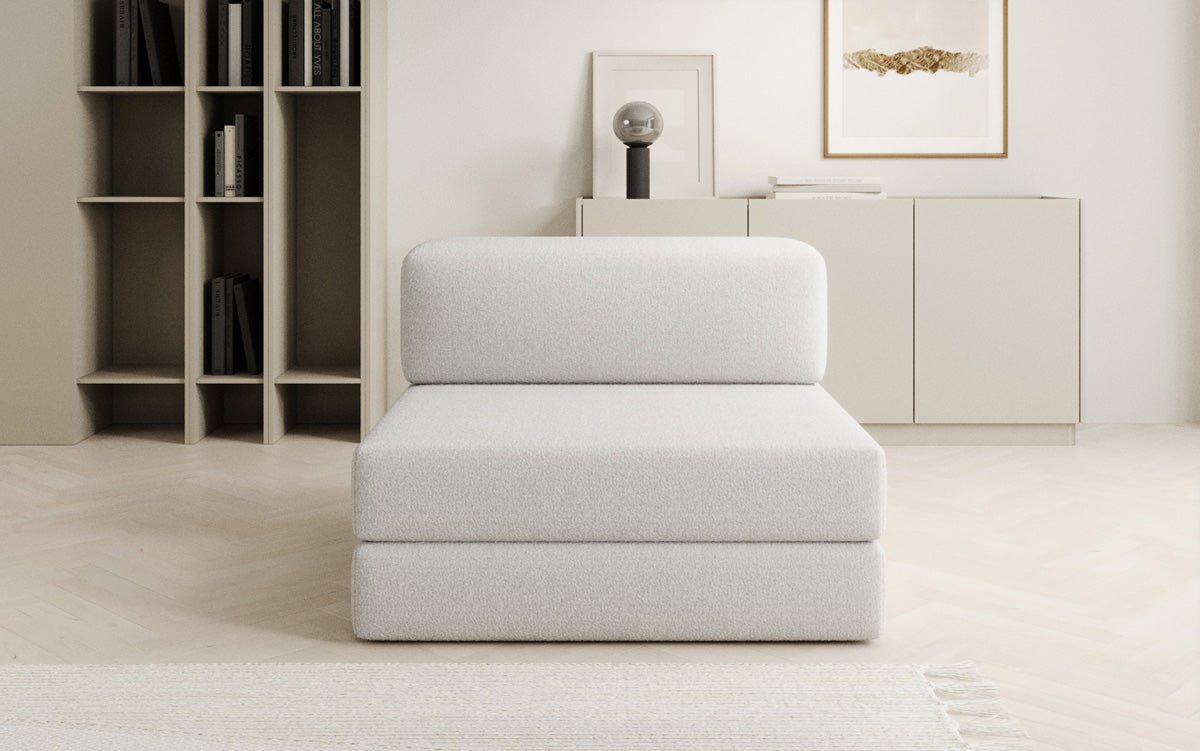 Designerbank Middenmodule Lazy in Bouclé