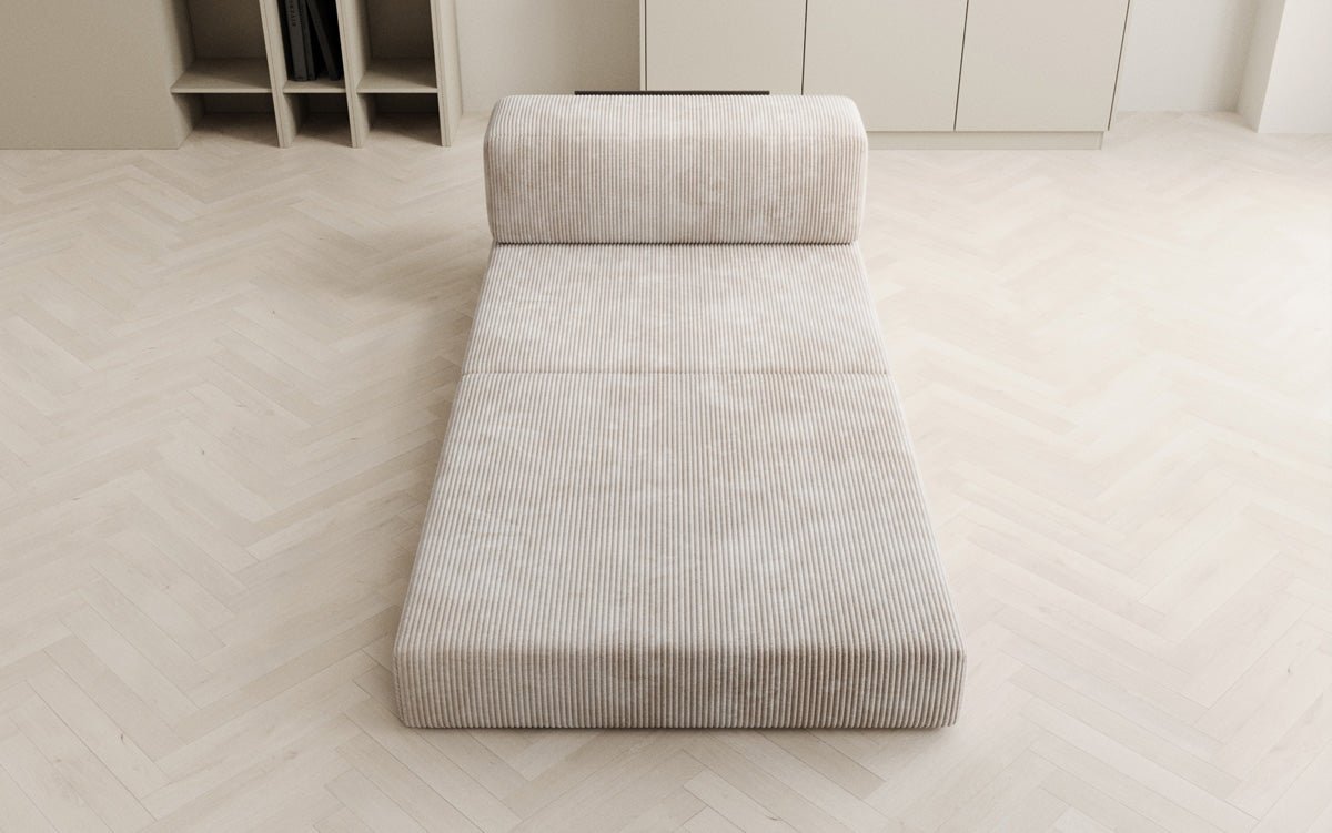 Designerbank Middenmodule Lazy in Ribstof