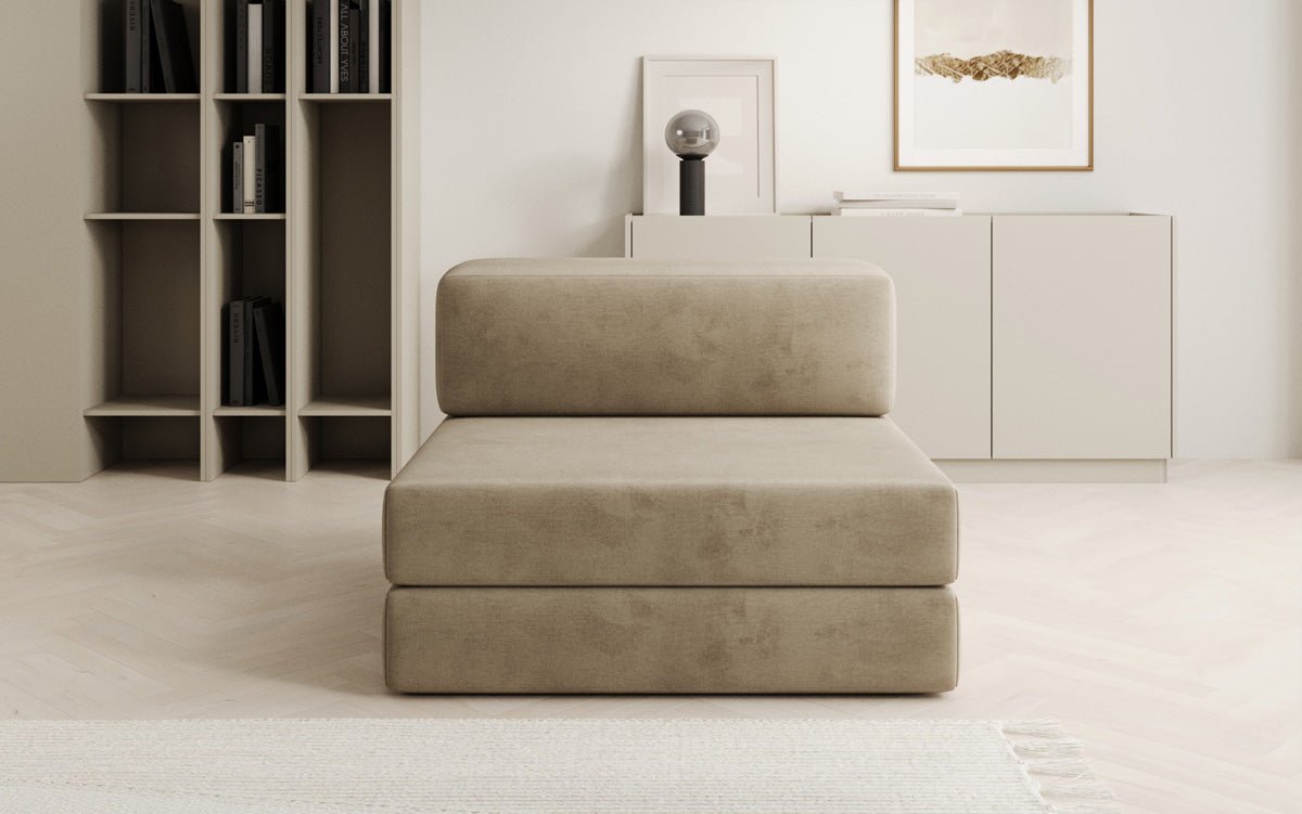 Designerbank middenmodule Lazy in Fluweel