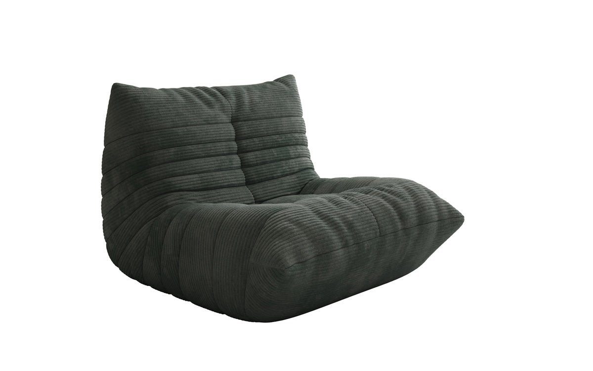 Designer Sofa-fauteuil Calmo in Ribstof