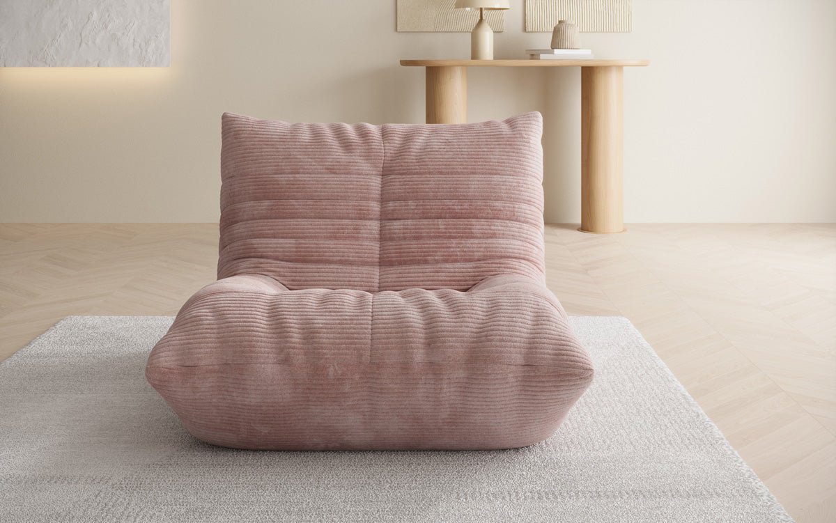 Designer Sofa-fauteuil Calmo in Ribstof