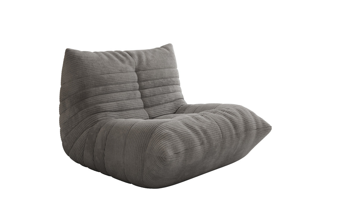 Designer Sofa-fauteuil Calmo in Ribstof