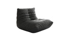 Designer bank-fauteuil Calmo van echt leer