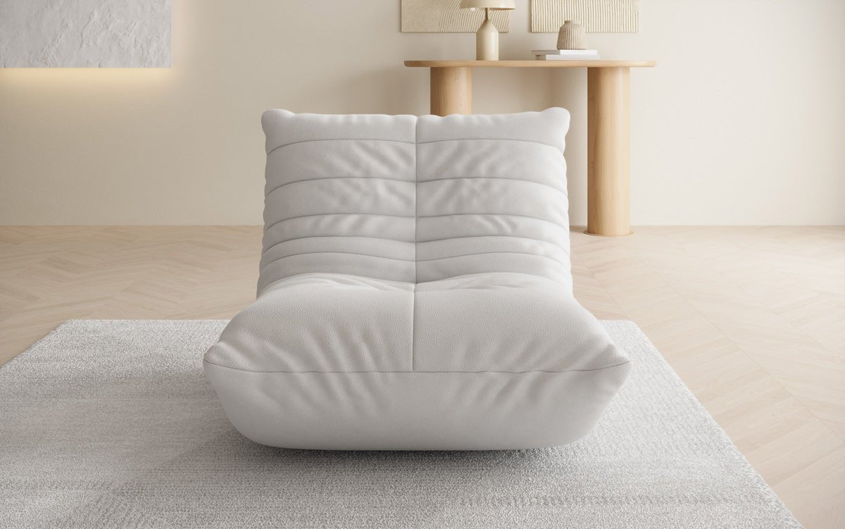 Designer bank-fauteuil Calmo van echt leer