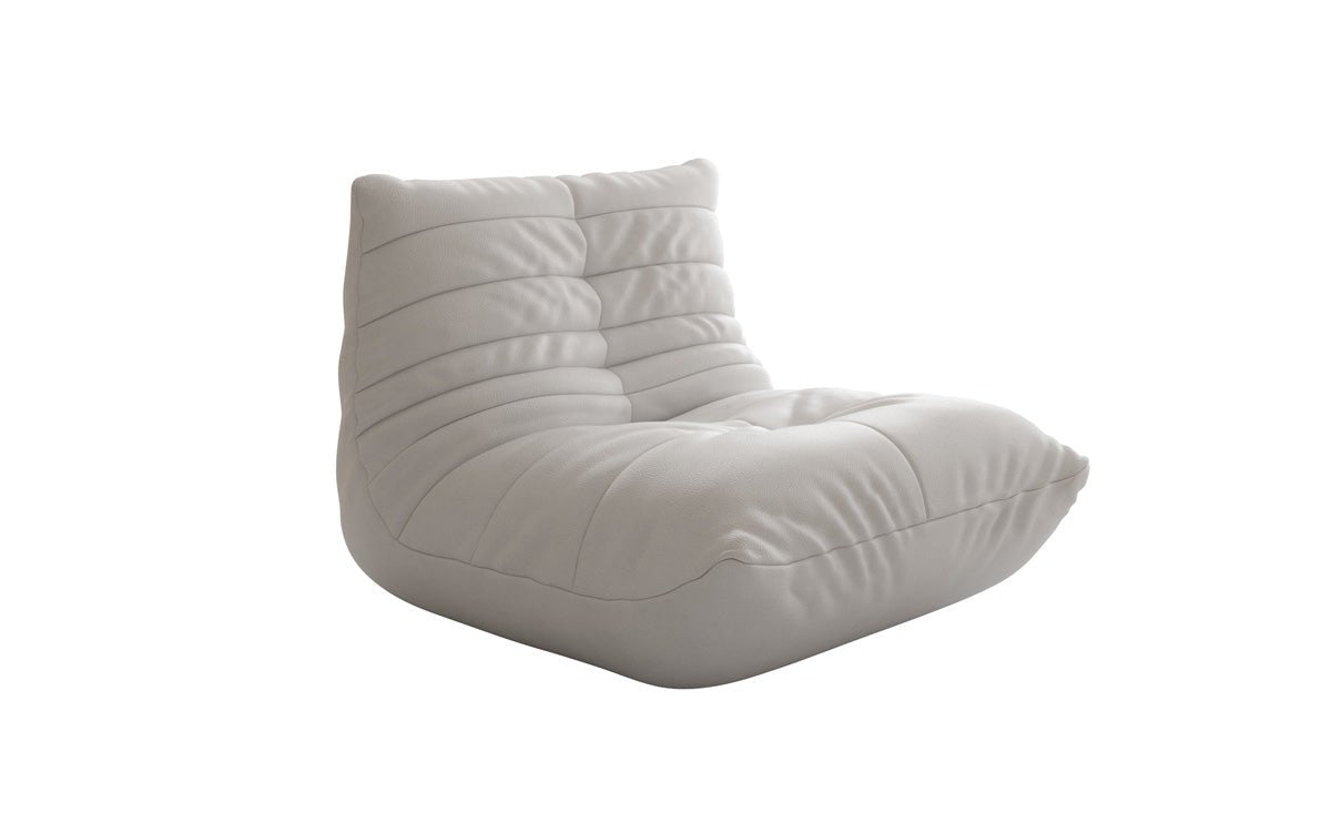 Designer bank-fauteuil Calmo van echt leer
