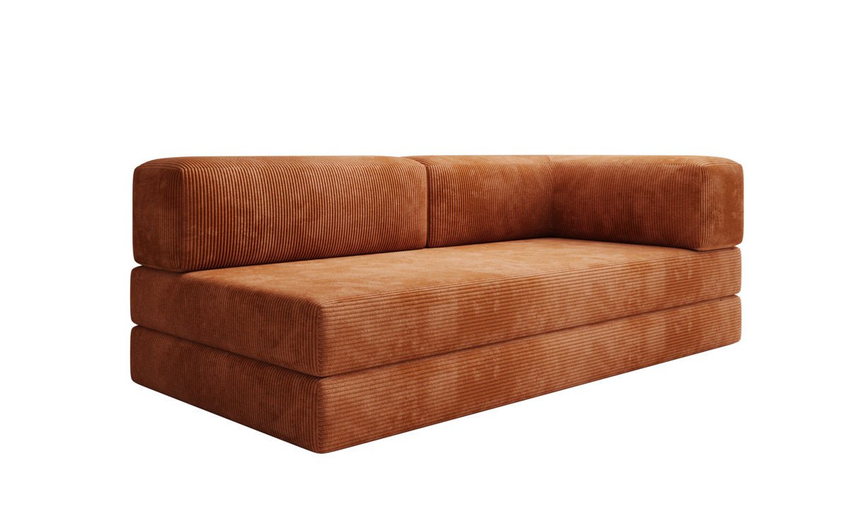 Designbank/Chaise Longue Lazy in Ribstof